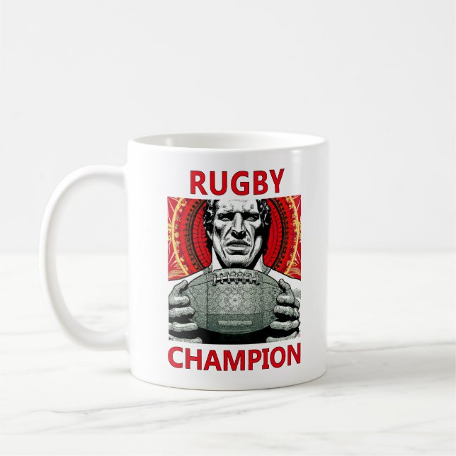 Rugby Champion Mug (Left)