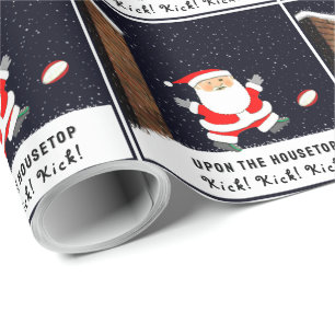 Rugby Christmas Wrapping Paper
