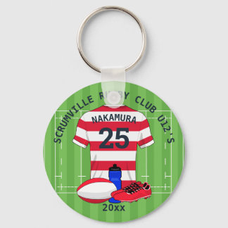 Rugby club eam awards keychain