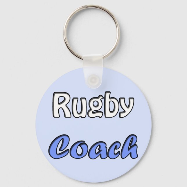 Rugby Coach Keychain (Front)