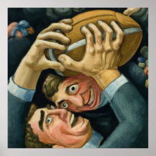 Rugby Combat Art Print