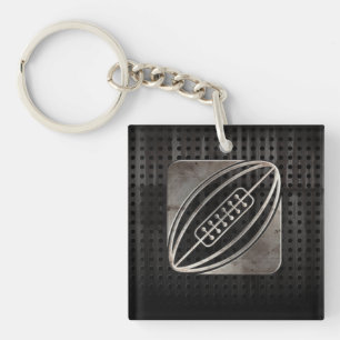 Rugby; Cool Black Keychain