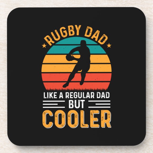 Rugby Dad Coaster (Front)