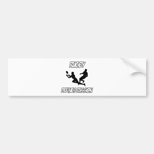 RUGBY designs Bumper Sticker (Front)