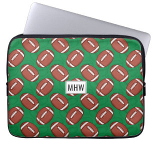 Rugby / Football custom monogram laptop sleeves