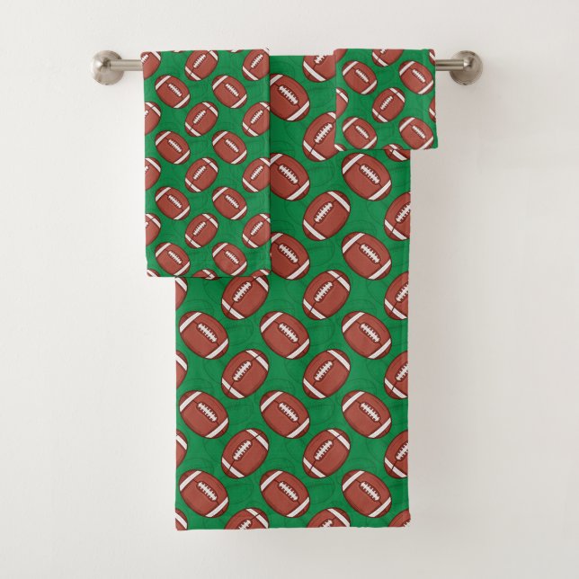 Rugby / Football Pattern towel set (Insitu)