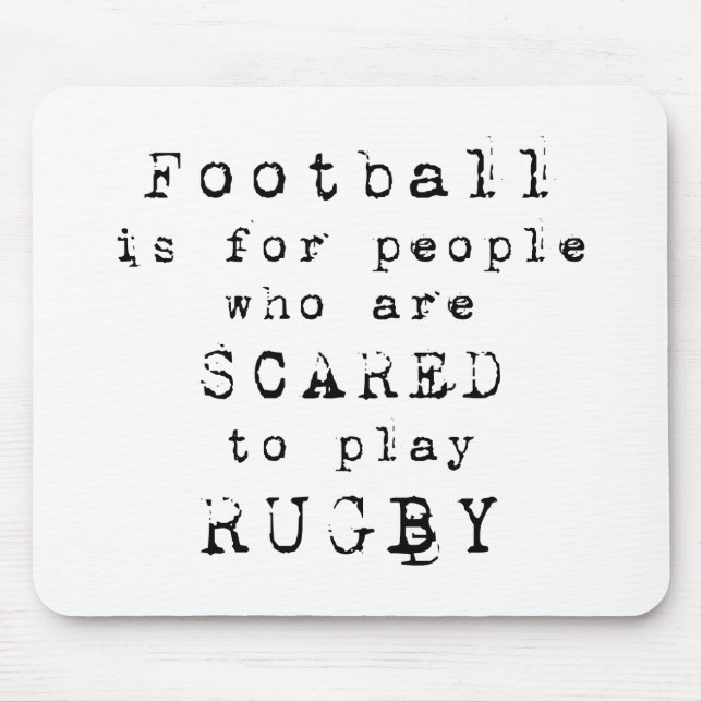 Rugby Football Type.png Mouse Pad (Front)