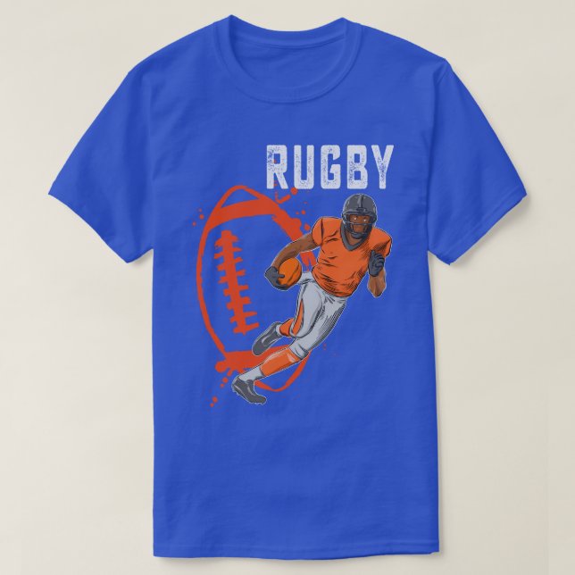 Rugby Funny Player Sport T-Shirt (Design Front)