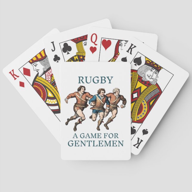Rugby Gentlemen - Playing Cards (Back)