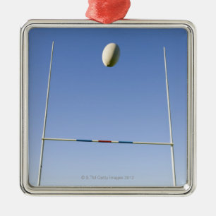 Rugby Goal Metal Ornament