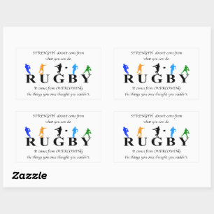 Rugby Inspirational Quote Sticker