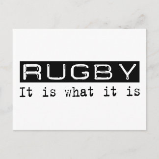 Rugby It Is Postcard