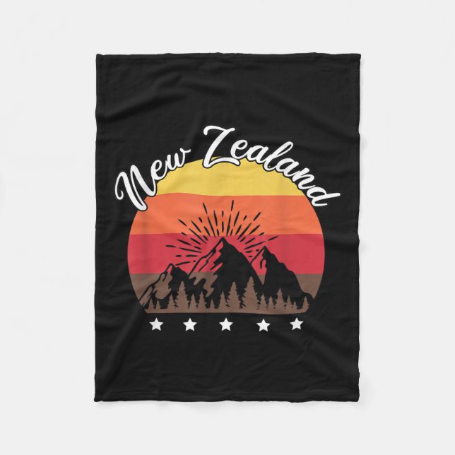 Rugby Lover Kiwi Gift New Zealand  Fleece Blanket (Front)