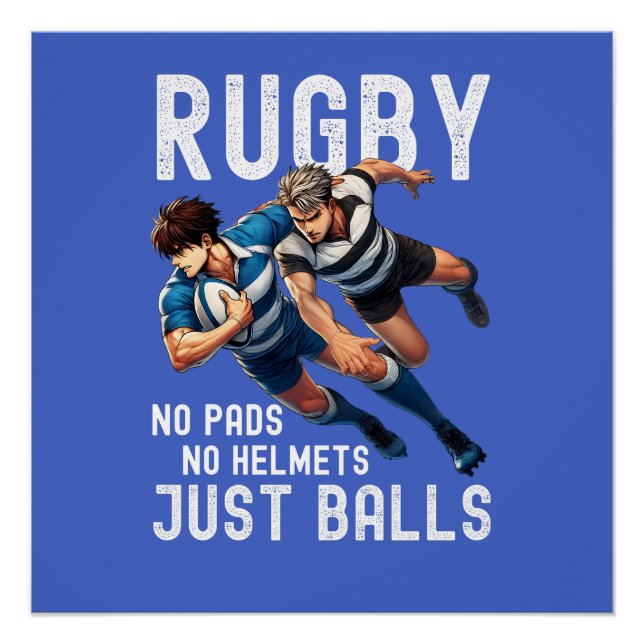 Rugby Lovers | Fun Gifts For Him | Rugby Dads Poster (Front)