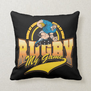 Rugby My Game Throw Pillow