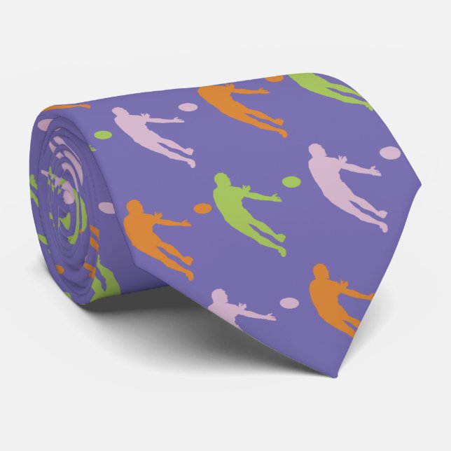 Rugby Pass Design Neck Tie (Rolled)