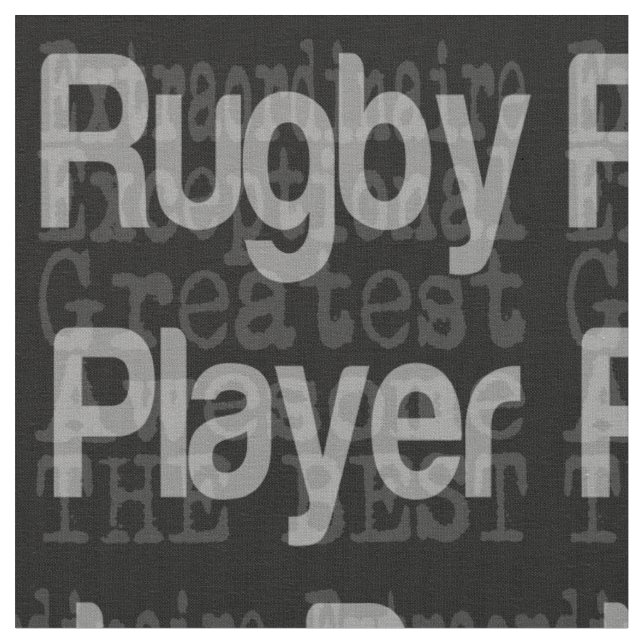 Rugby Player Extraordinaire Fabric (Close Up)