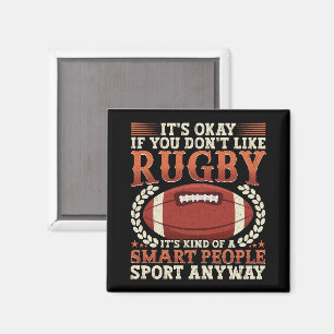Rugby Player Kind Of A Smart People Sport Funny  Magnet