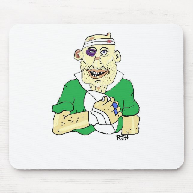 RUGBY PLAYER MOUSE PAD (Front)