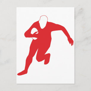 Rugby Player Postcard