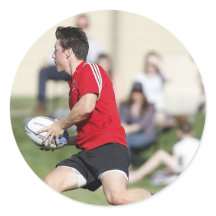 Rugby Player Sticker