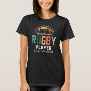 Rugby Player Stole Heart Coach Sports Graphic T-Shirt