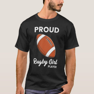 Rugby Player Typography Coach Sports Graphic T-Shirt