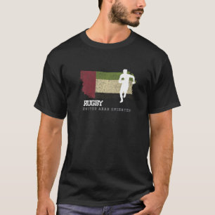 Rugby Player United Arab Emirates Flag Sports Ball T-Shirt