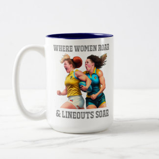 Rugby Players Two-Tone Mug