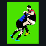 Rugby Pop Art - Rugby Painting Print<br><div class="desc">Rugby Pop Art - Rugby Painting Print.
Artist: Roger Smith
15.00" x 19.77".
One for the rugby follower's wall. Makes a great rugby gift.
Printed on 55 lb.,  10.4 point thick acid-free archival paper.
Gallery quality Giclee print.
Fade-resistant with 90  years archival rating.</div>