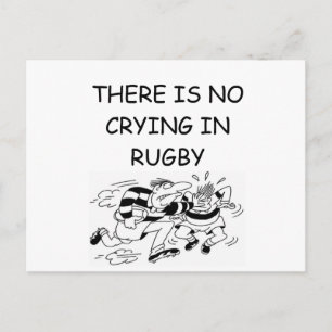 RUGBY POSTCARD