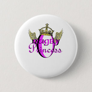 Rugby Princess 2 Inch Round Button
