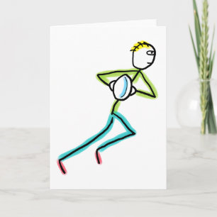 Rugby Stickman Card
