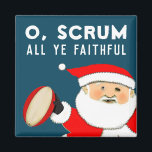 Rugby Stocking Stuffer Magnet<br><div class="desc">Rugby Christmas stocking stuffer,  holiday gift or party favours featuring Santa Claus rugby player and funny quote.</div>