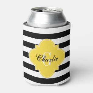 Rugby Stripe Pineapple Can Cooler