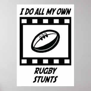 Rugby Stunts Poster