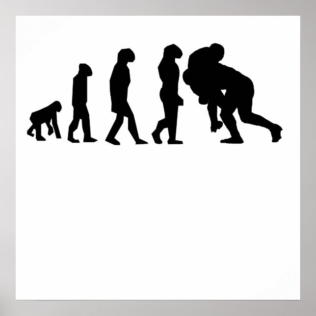 Rugby Tackle Evolution Poster (Front)