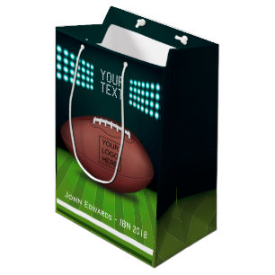 Rugby Themed add logo Medium Gift Bag