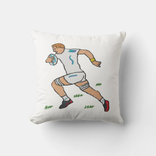 Rugby Throw Pillow