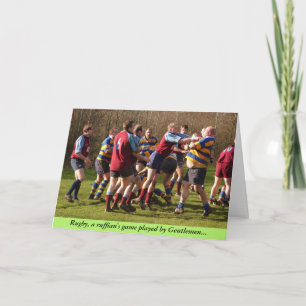 Rugby Valentine Card