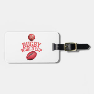 Rugby World Cup Logo with Incorrect Ball Placement Luggage Tag