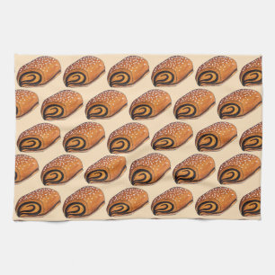 Rugelach Jewish Polish Crescent Roll Pastry Food Kitchen Towel