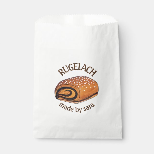 Rugelach Pastry Bakery Homemade Baked By Favour Bag (Front)