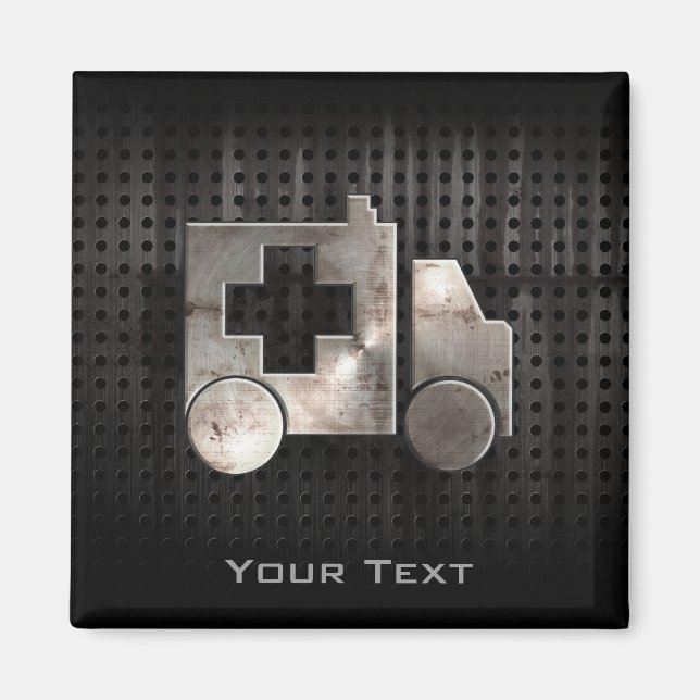 Rugged Ambulance Magnet (Front)