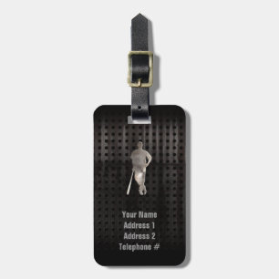 Rugged Baseball Luggage Tag