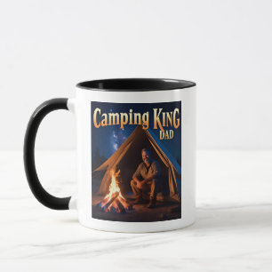 Rugged Camping King Dad Mug