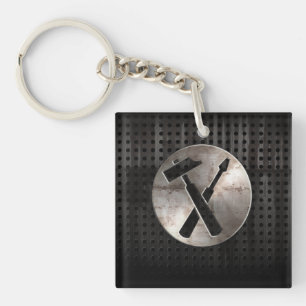 Rugged Carpenter Tools Keychain
