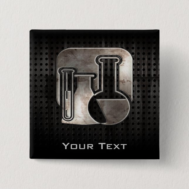 Rugged Chemistry 2 Inch Square Button (Front)