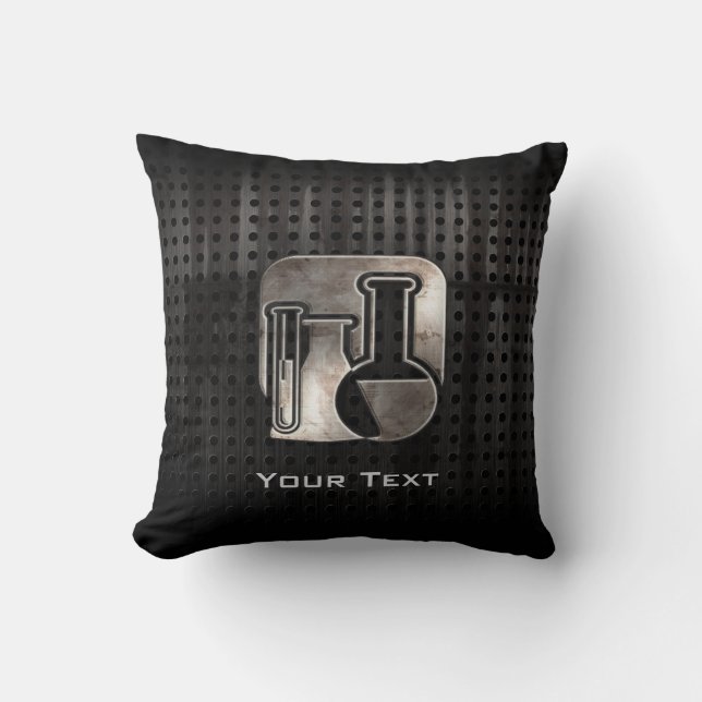 Rugged Chemistry Throw Pillow (Front)