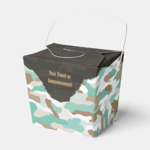 Rugged Coastal Camouflage Personalized Favor Box